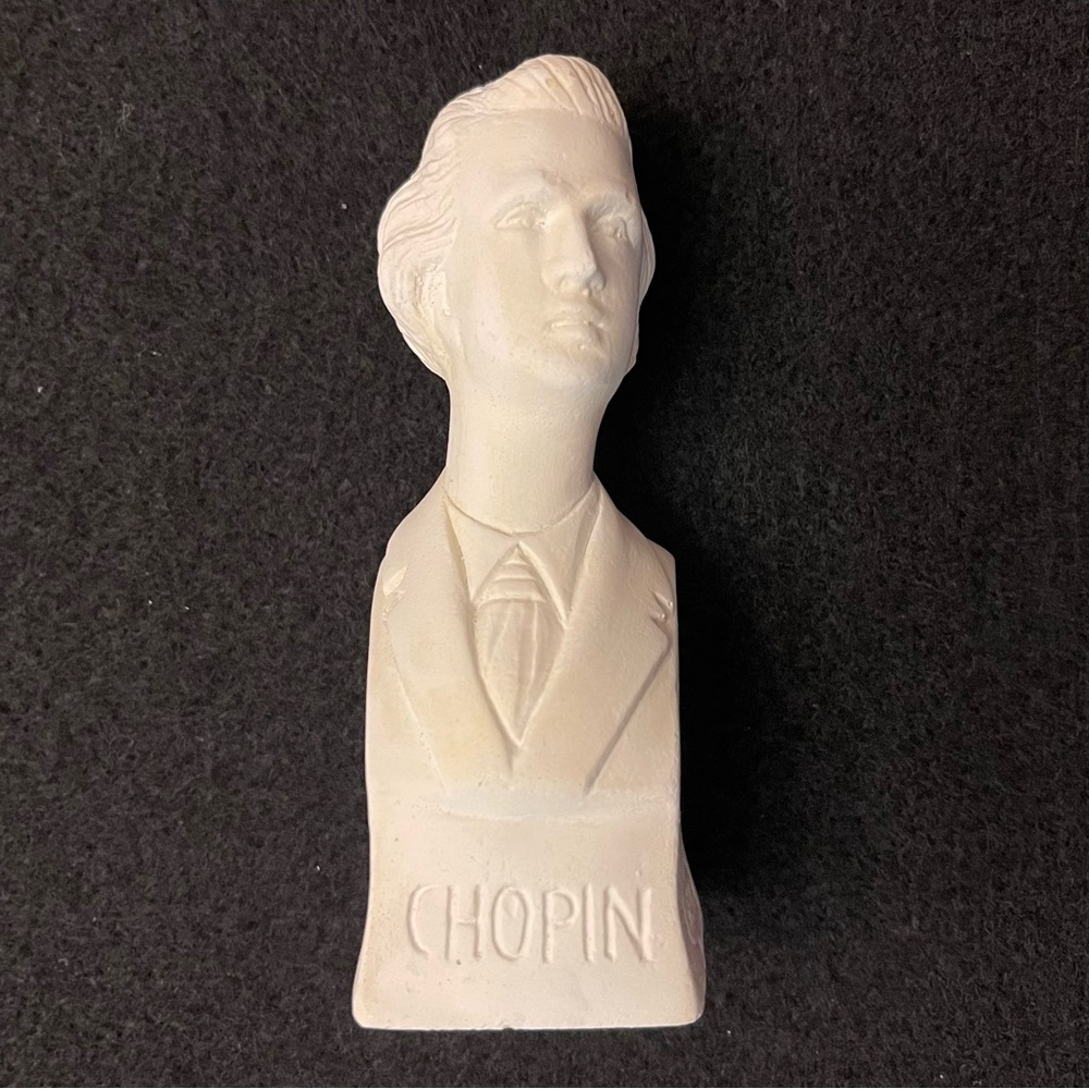 Chopin Bust White 4.25 Inches